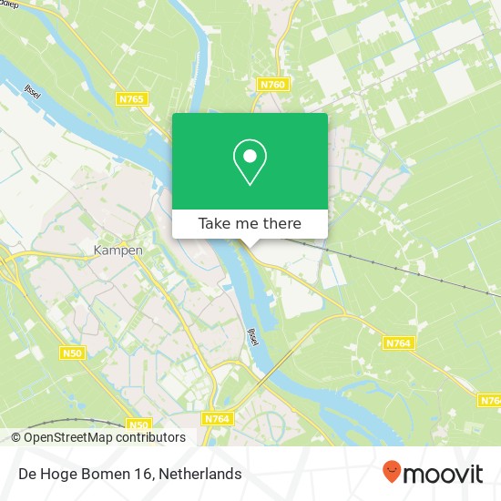 De Hoge Bomen 16, 8271 RE IJsselmuiden kaart