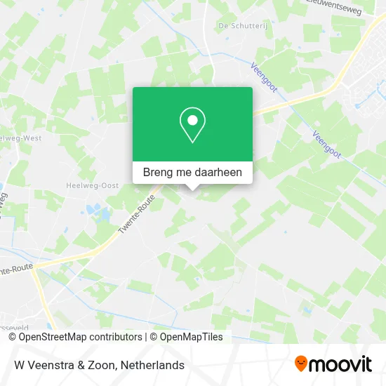 W Veenstra & Zoon kaart