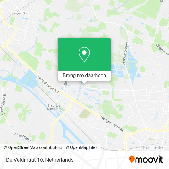 De Veldmaat 10 kaart