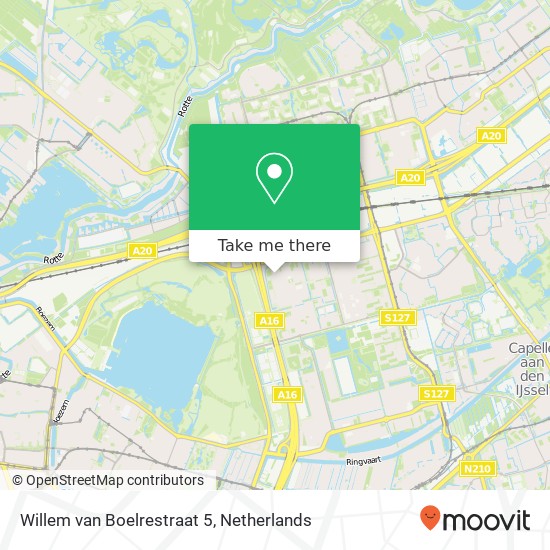 Willem van Boelrestraat 5, 3067 LM Rotterdam kaart
