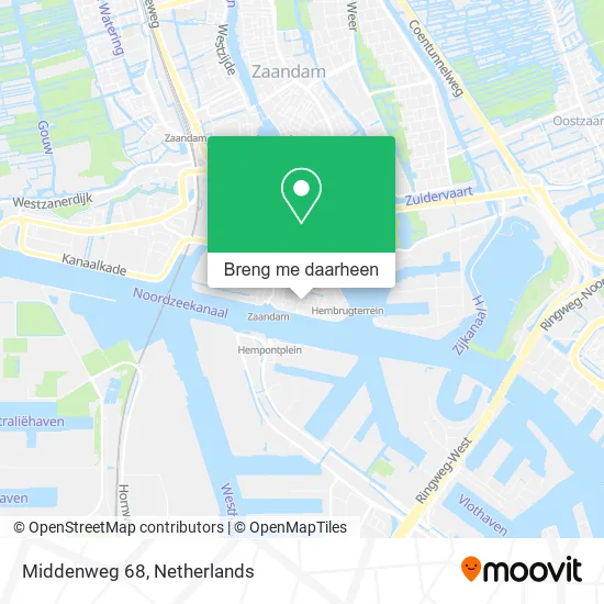 Middenweg 68 kaart