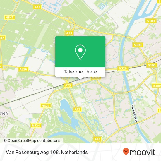 Van Rosenburgweg 108, Van Rosenburgweg 108, 6537 TM Nijmegen, Nederland kaart