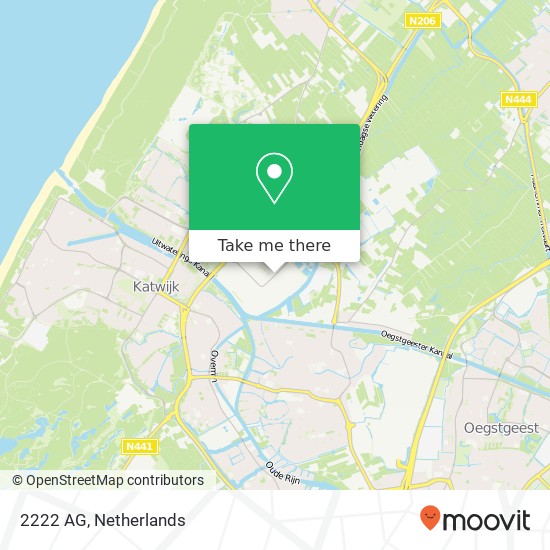 2222 AG, 2222 AG Katwijk aan Zee, Nederland kaart