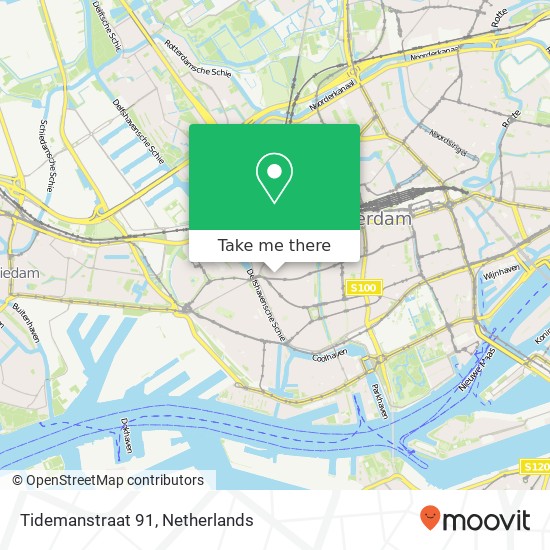 Tidemanstraat 91, Tidemanstraat 91, 3022 SG Rotterdam, Nederland kaart