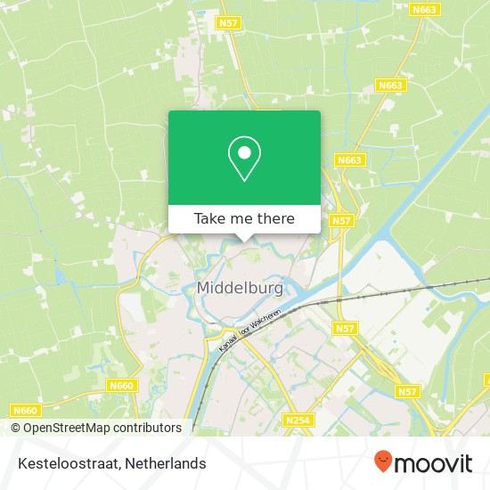 Kesteloostraat, Kesteloostraat, 4331 Middelburg, Nederland kaart