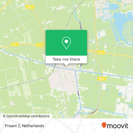 Praam 2, Praam 2, 7733 DD Nieuw-Amsterdam, Nederland kaart