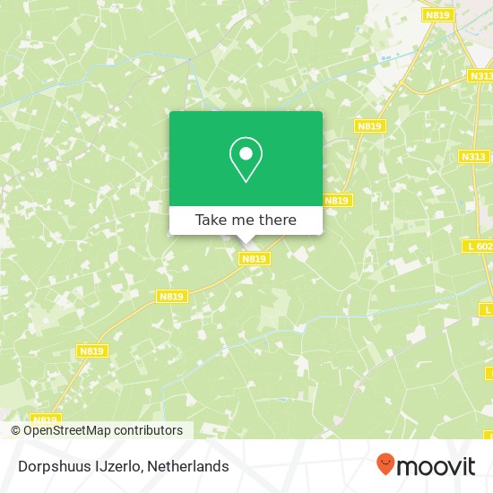 Dorpshuus IJzerlo, Thijsweg 19 kaart