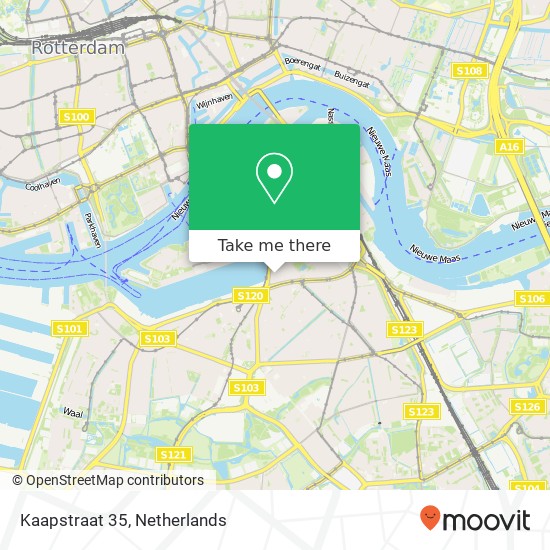 Kaapstraat 35, 3072 PG Rotterdam kaart