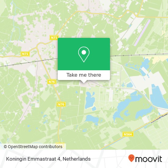 Koningin Emmastraat 4, 6024 BE Budel-Dorplein kaart