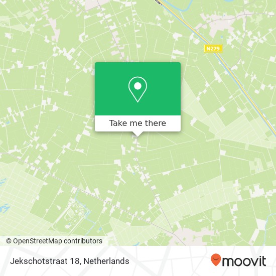 Jekschotstraat 18, 5465 PG Veghel kaart