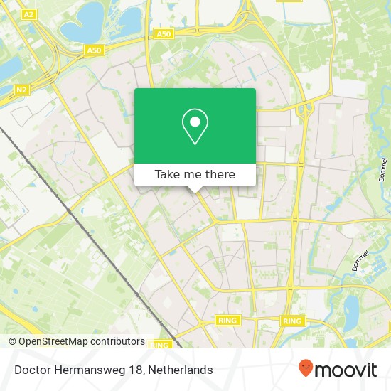 Doctor Hermansweg 18, 5624 HP Eindhoven kaart