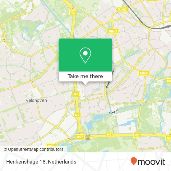 Henkenshage 18, 5653 PX Eindhoven kaart