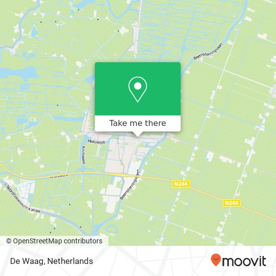 De Waag, De Waag, Kleine Dam 1, 1483 BJ De Rijp, Nederland kaart