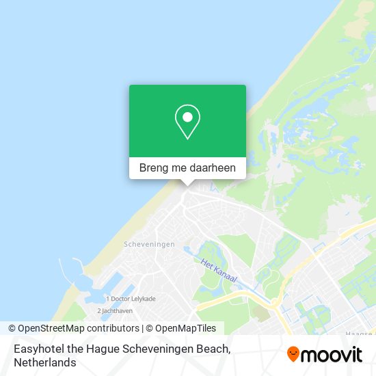Easyhotel the Hague Scheveningen Beach kaart