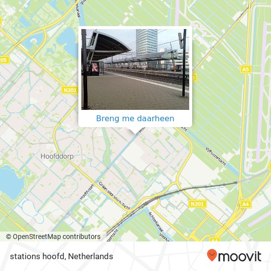 stations hoofd, 2131 XG Hoofddorp kaart