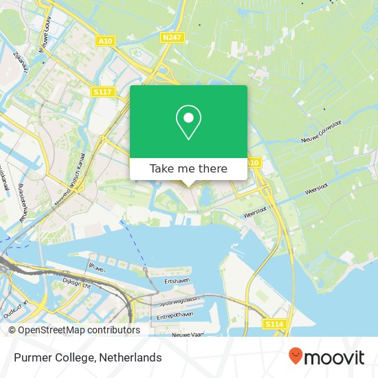 Purmer College, Purmerweg 116 kaart