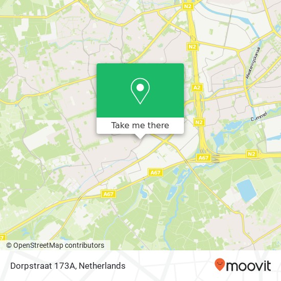Dorpstraat 173A, Dorpstraat 173A, 5504 HE Veldhoven, Nederland kaart