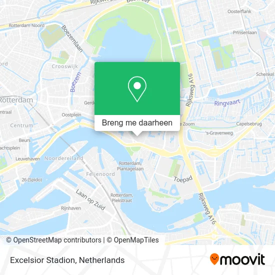 Excelsior Stadion kaart