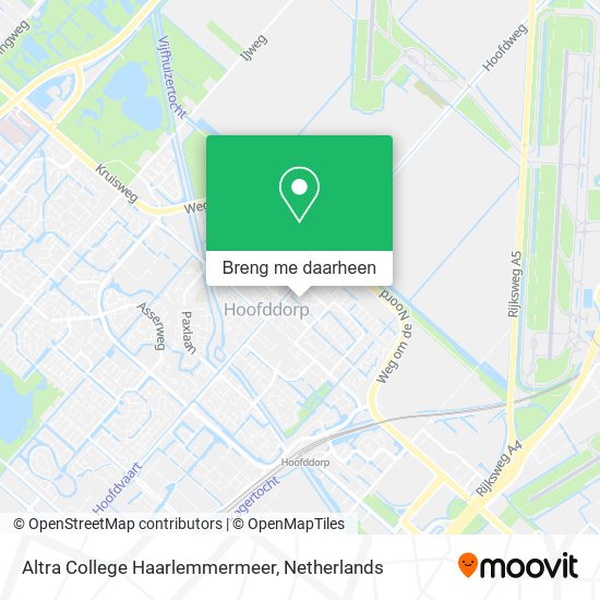 Altra College Haarlemmermeer kaart