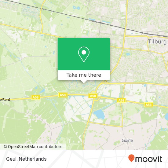 Geul, Geul, 5032 AM Tilburg, Nederland kaart