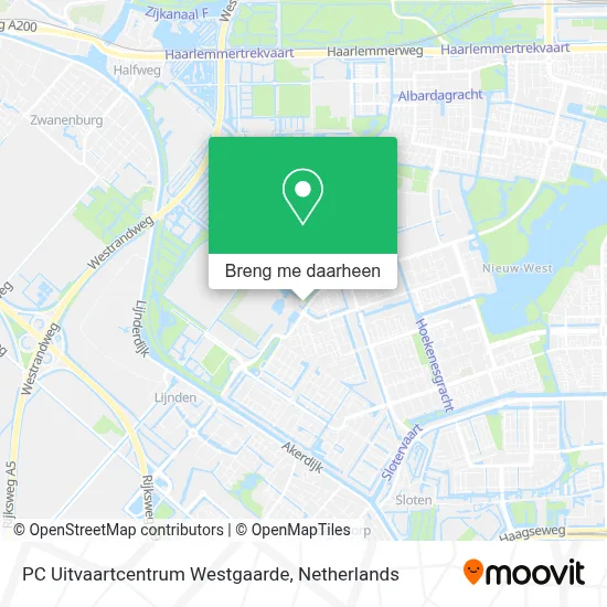 PC Uitvaartcentrum Westgaarde kaart