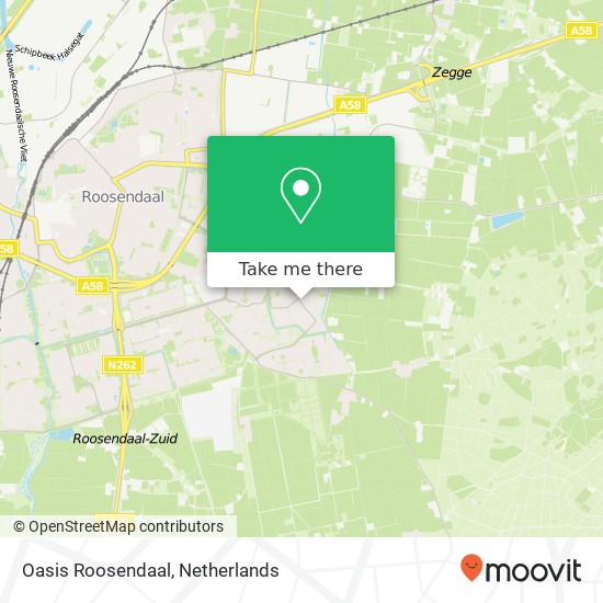 Oasis Roosendaal kaart