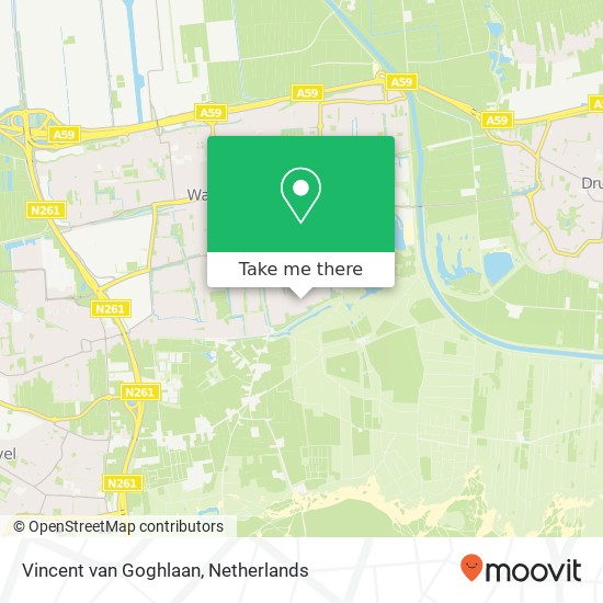 Vincent van Goghlaan, 5143 JG Waalwijk kaart