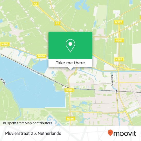 Pluvierstraat 25, Pluvierstraat 25, 9607 RJ Foxhol, Nederland kaart