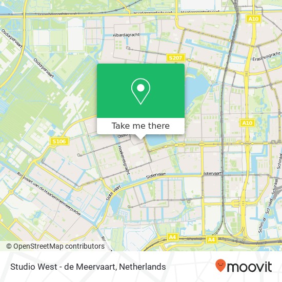 Studio West - de Meervaart kaart