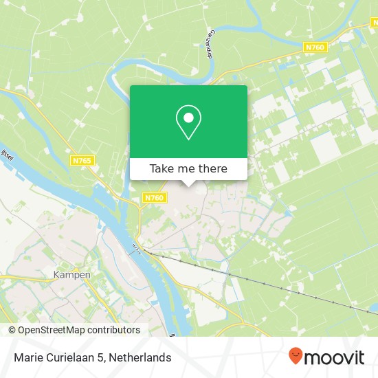 Marie Curielaan 5, 8271 CW IJsselmuiden kaart