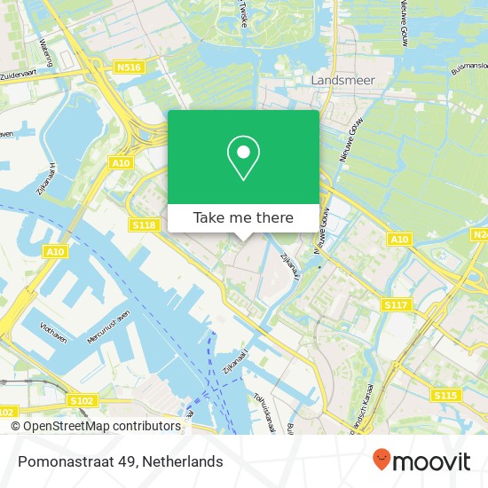 Pomonastraat 49, 1033 TD Amsterdam kaart