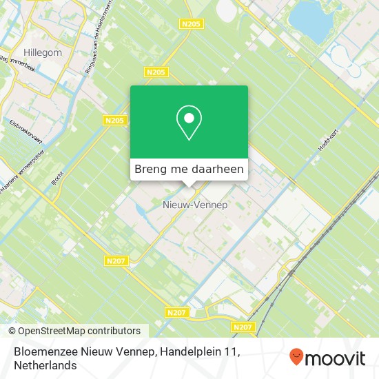 Bloemenzee Nieuw Vennep, Handelplein 11 kaart