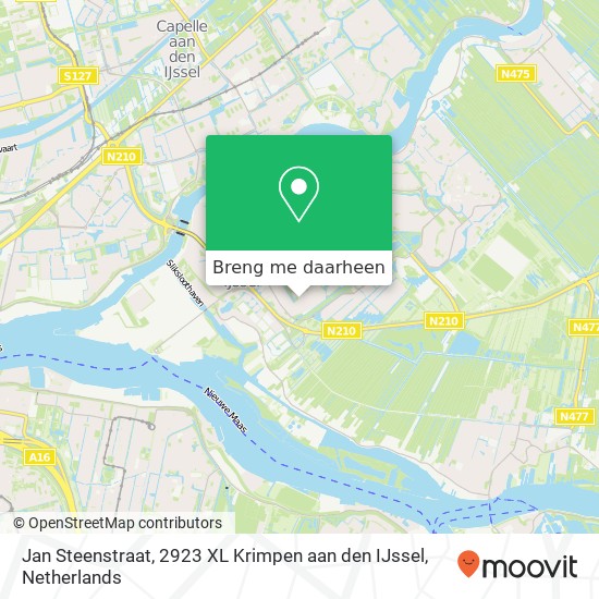 Jan Steenstraat, 2923 XL Krimpen aan den IJssel kaart