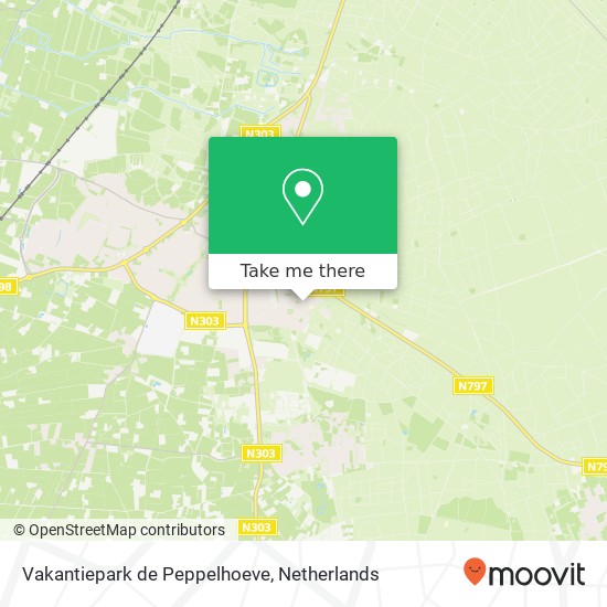 Vakantiepark de Peppelhoeve kaart