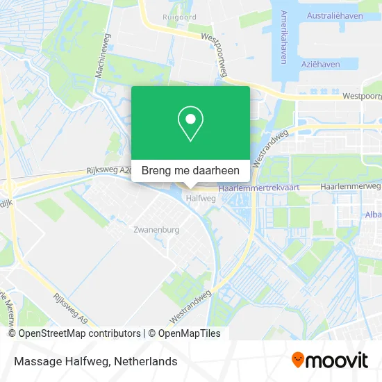 Massage Halfweg kaart