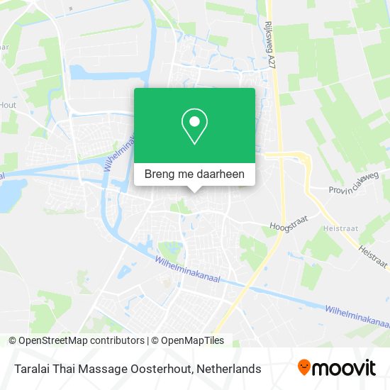 Taralai Thai Massage Oosterhout kaart