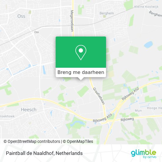 Paintball de Naaldhof kaart