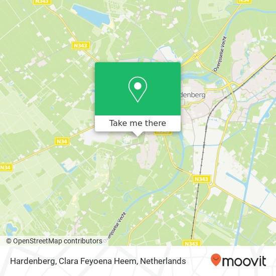 Hardenberg, Clara Feyoena Heem kaart