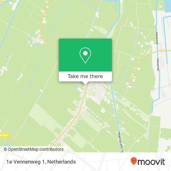 1e Vennenweg 1, 9695 GN Bellingwolde kaart