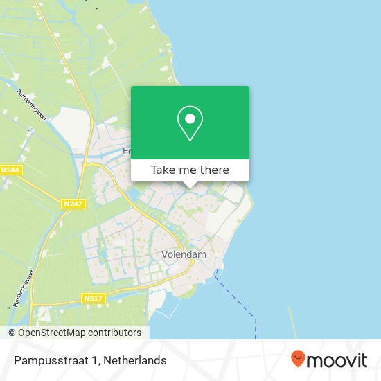 Pampusstraat 1, 1131 KS Volendam kaart