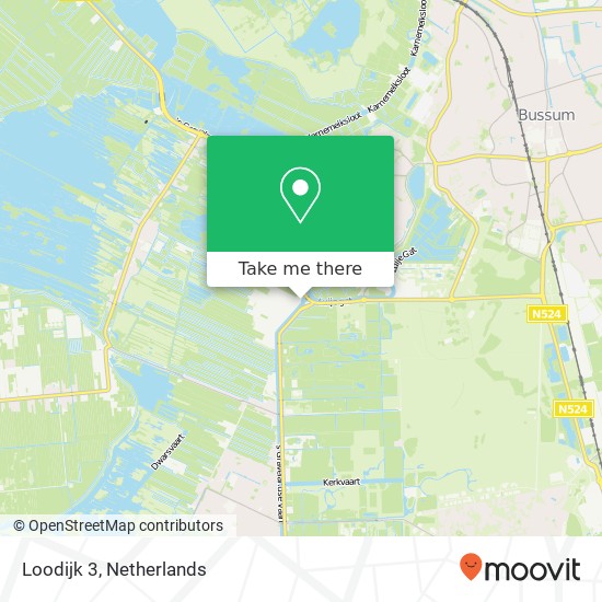 Loodijk 3, 1243 JA 's-Graveland kaart