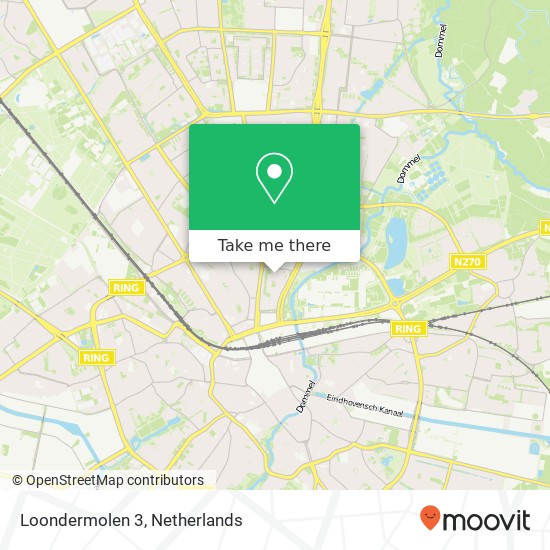 Loondermolen 3, 5612 MH Eindhoven kaart