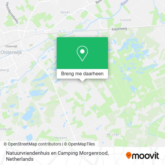 Natuurvriendenhuis en Camping Morgenrood kaart