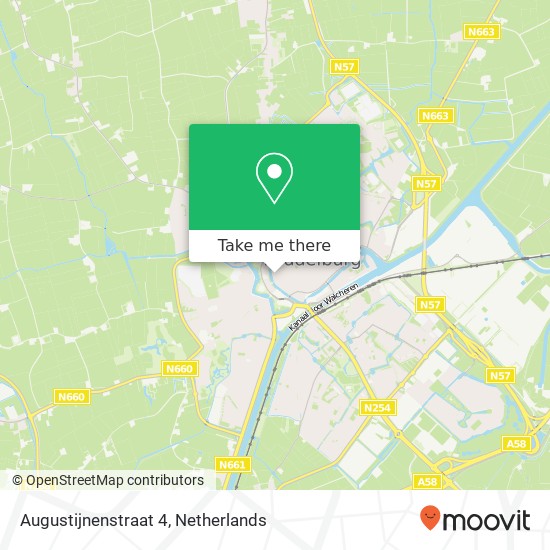 Augustijnenstraat 4, 4331 NX Middelburg kaart