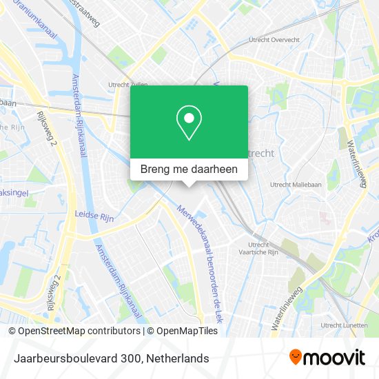 Jaarbeursboulevard 300 kaart