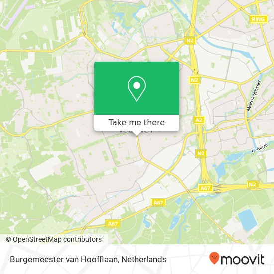 Burgemeester van Hoofflaan, 5503 PS Veldhoven kaart