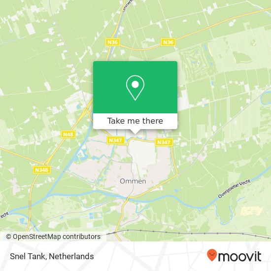 Snel Tank, Vermeerstraat 2 kaart