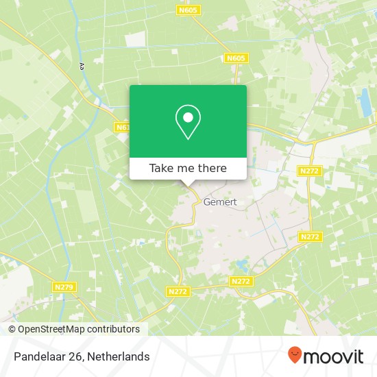 Pandelaar 26, Pandelaar 26, 5421 NH Gemert, Nederland kaart