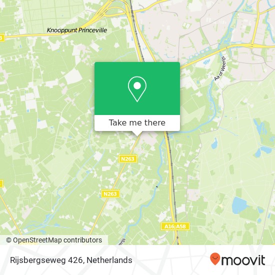 Rijsbergseweg 426, 4838 EG Breda kaart