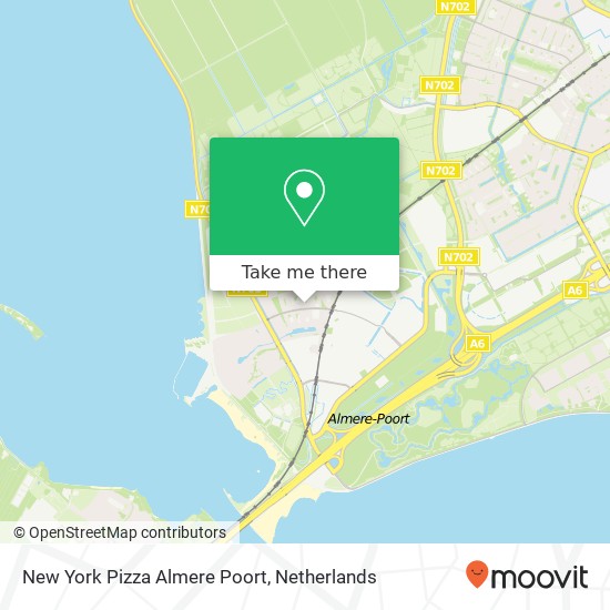 New York Pizza Almere Poort, Europalaan 820 kaart